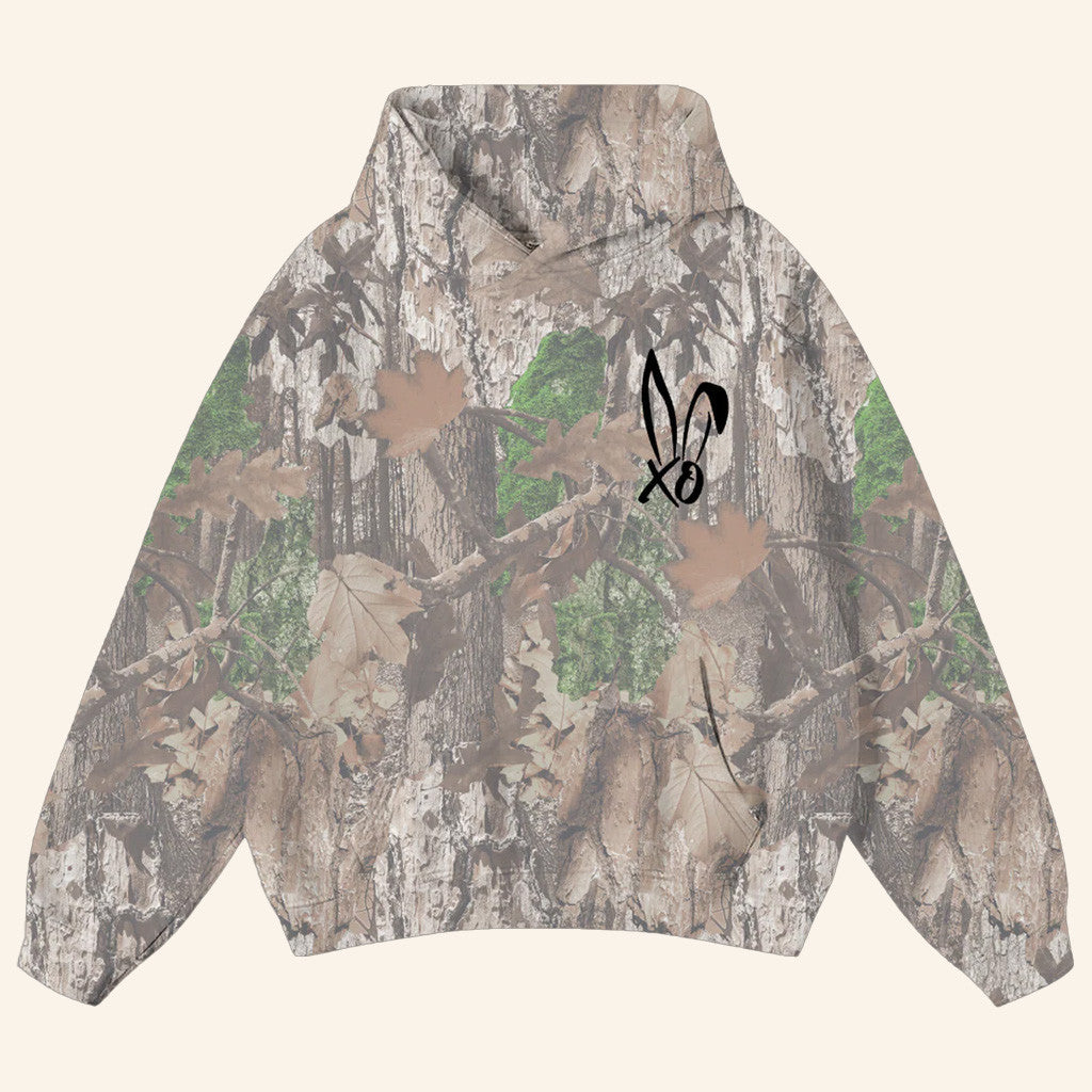 Bunnie XO Merch XO Logo Camo Hoodie Christmas Gifts For Best Friends - Wear&Decor