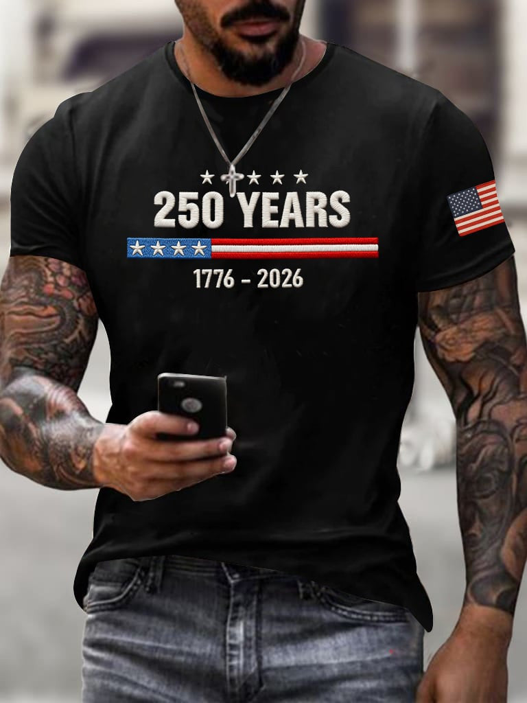 Men's 250th Anniversary of the United States Shirt Celebrating USA 250 Patriotic Gifts