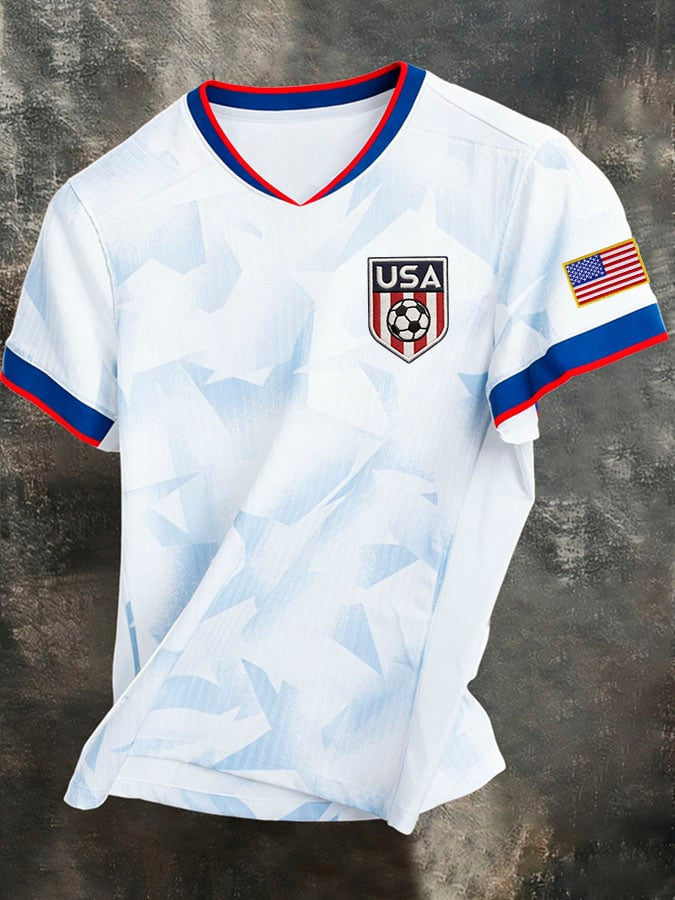 USA Soccer World Cup 2026 V-Neck Shirt Game Day FIFA Merch Gift For USA Supporters