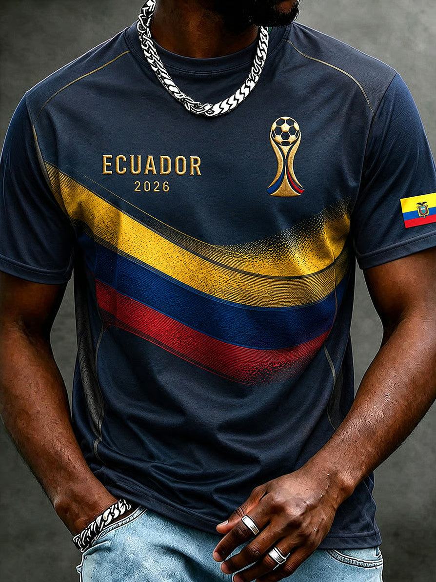Ecuador 2026 World Cup T-Shirt Football Fan Shirt Game Day Apparel Present For Ecuadorian