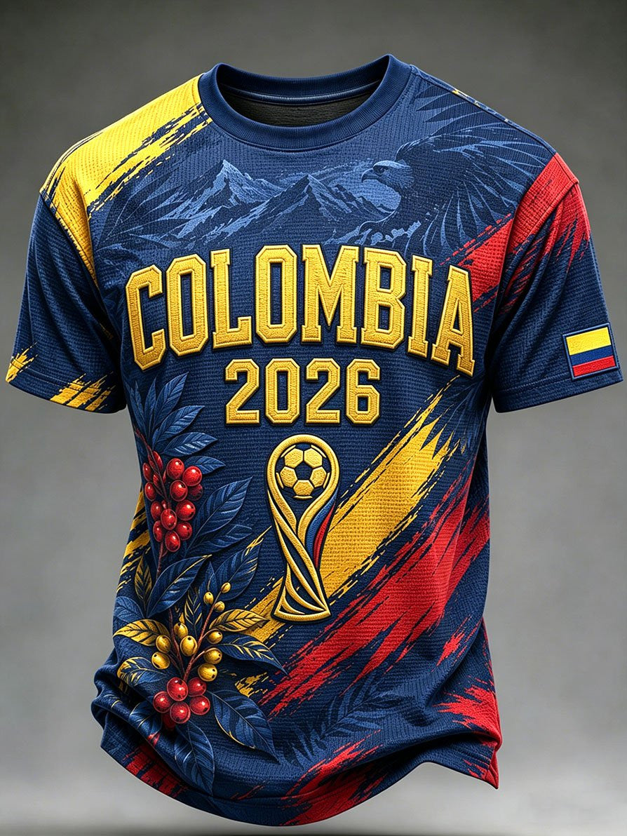 Colombia World Cup Football Celebration 2026 T-Shirt Colombia Clothing Soccer Goalie Gifts