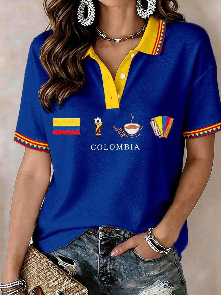 Colombia World Cup 2026 Tournament Polo Shirt Colombia Clothing Gifts To Get A Soccer Player
