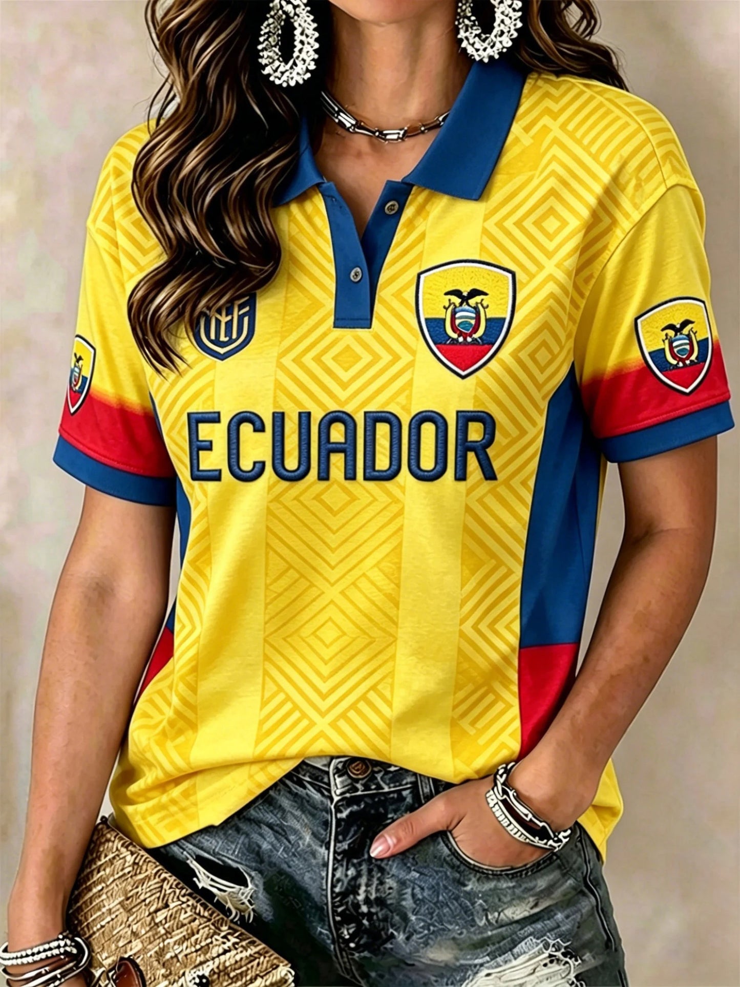 Ecuador World Cup 2026 Polo Shirt Ecuador Country Pride Merch Gift For Football Lovers