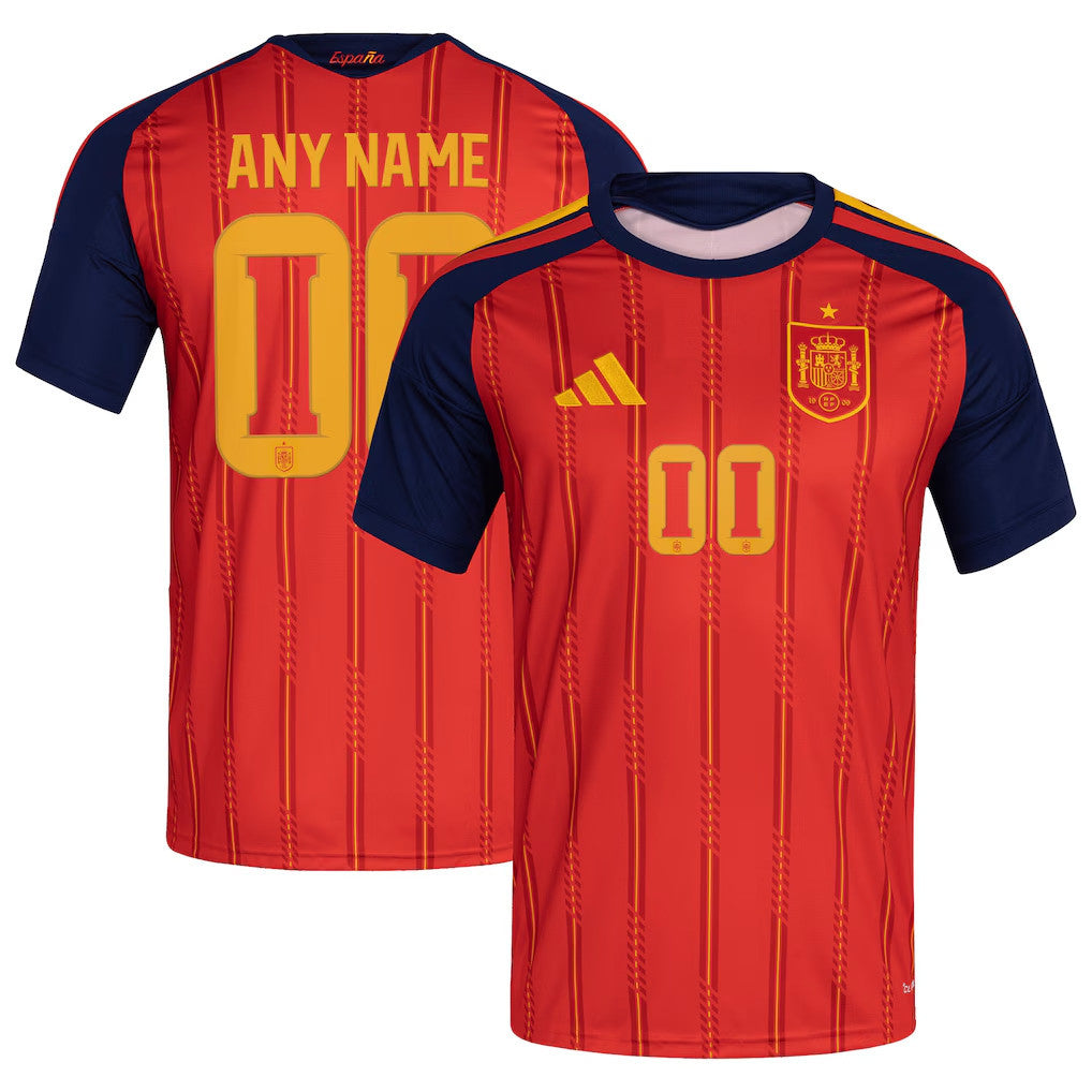 Custom World Cup 2026 Merch Spain National Team Home Jersey Gifts For Team Spain Supporters