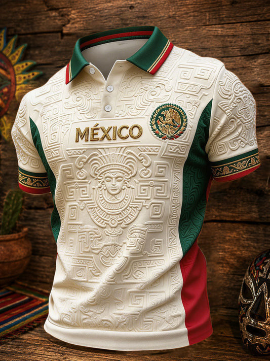Mexico FIFA World Cup 2026 Polo Shirt Mexico Football National Team Merch Game Day Fan Gifts