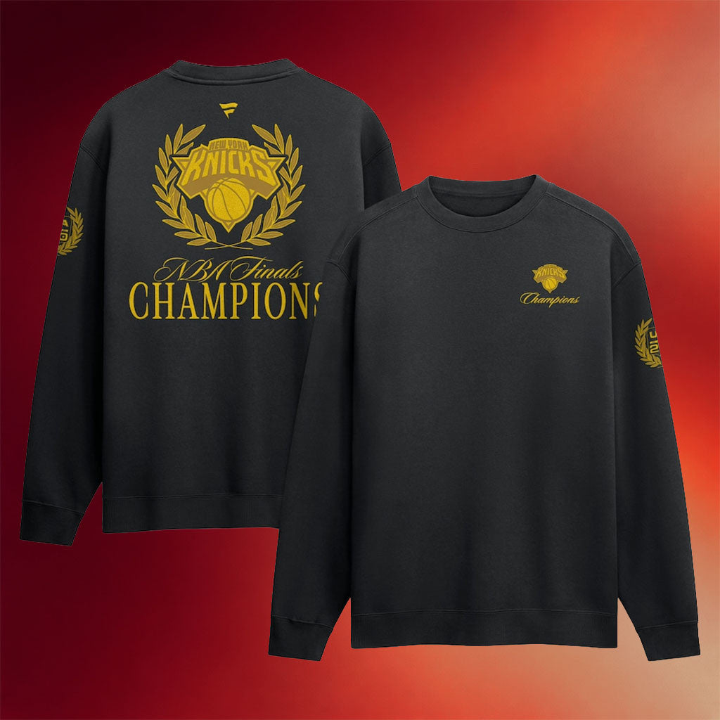 New York Knicks Champions Merch NY Knicks 2026 Finals Champions x USA 250th Sweatshirt Black