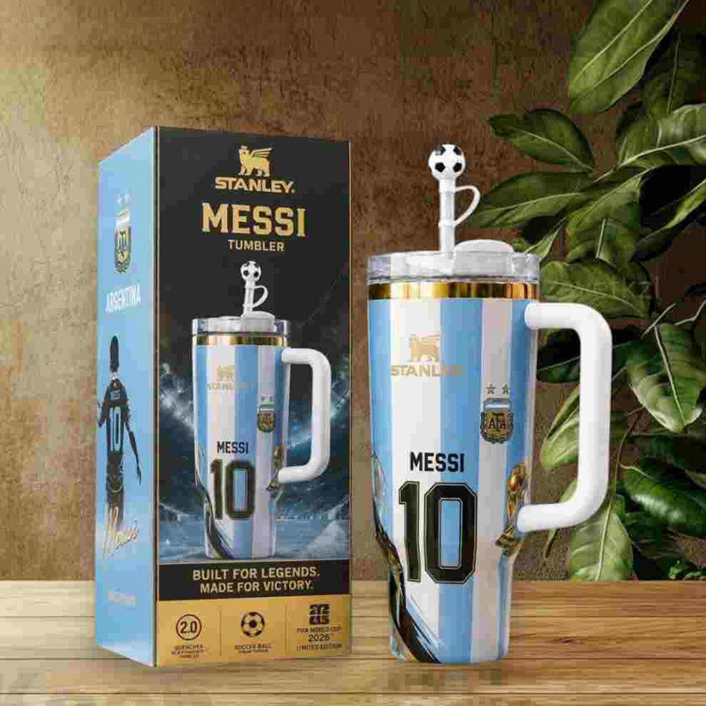 Argentina FC Messi Player Number 10 FIFA World Cup 2026 Tumbler Gifts For Soccer Fans