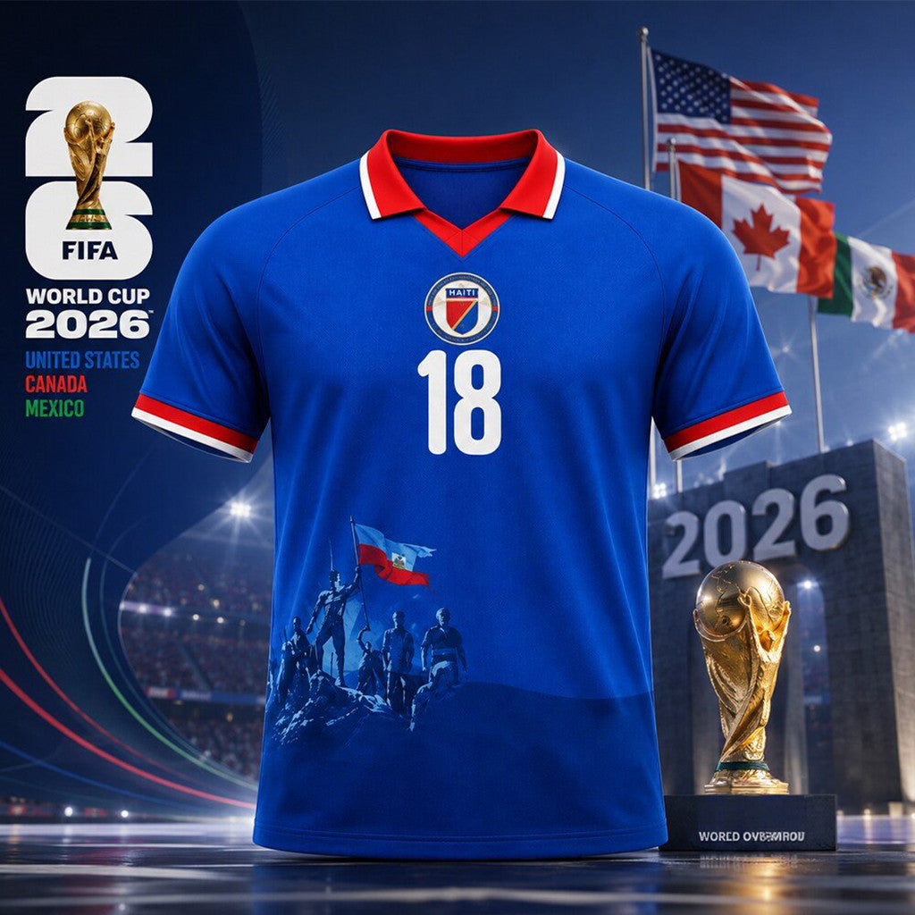 World Cup 2026 The Haiti National Team Polish Flag Kit Jersey Shirt FIFA World Cup Merch