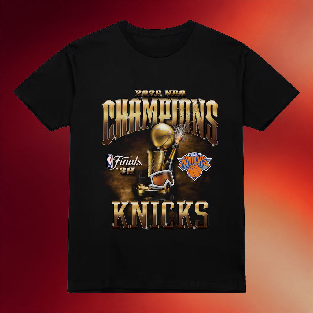 New York Knicks Championship Shirt 2026 NY Knicks Finals Champions T-Shirt Fan Apparel Black