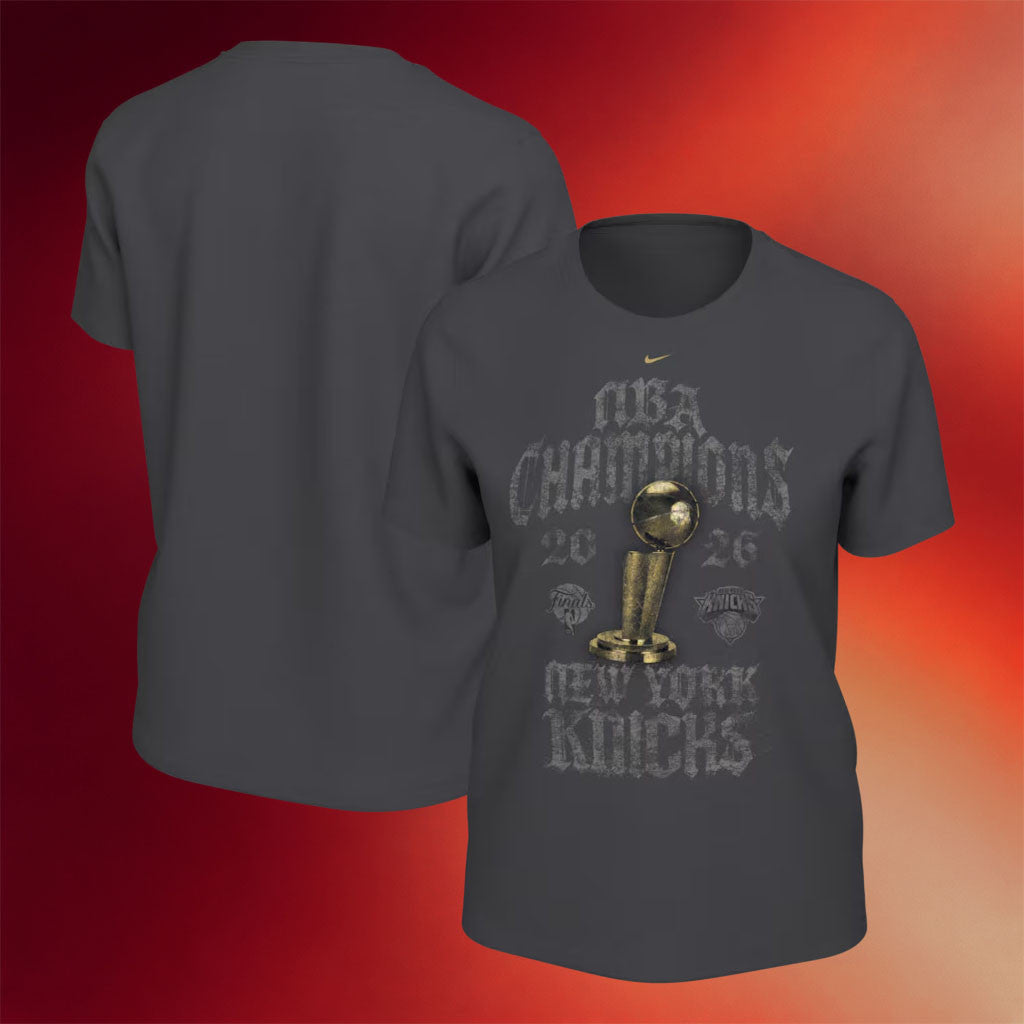 New York Knicks Champions Merch 2026 NY Knicks Stadium Finals Champions Locker Room T-Shirt Black