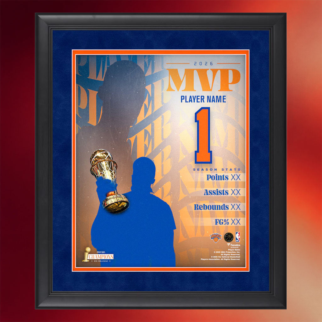 Custom New York Knicks Champions Merch Knicks Finals Champions 2026 MVP Poster Wall Art Decor