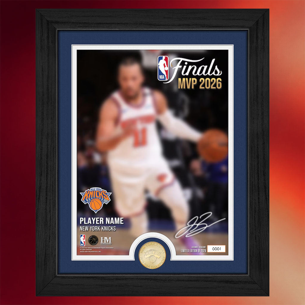 New York Knicks Champions Merch NY Knicks Jalen Brunson 2026 Finals MVP Poster Signed Home Decor