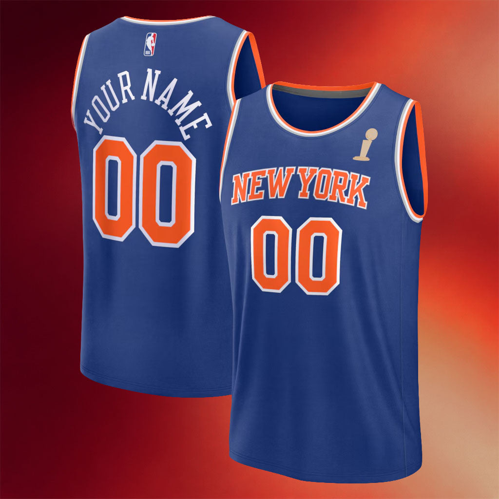 Custom New York Knicks Champions Merch 2026 NY Knicks Finals Champions Basketball Jersey Gifts