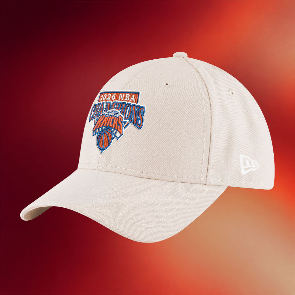 New York Knicks Champions Merch Knicks 2026 Finals Champions Embroidered Hat Basketball Fan Gear