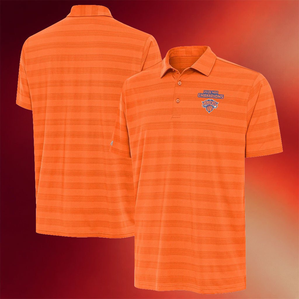New York Knicks Champions Merch 2026 NY Knicks Finals Champions Tunnel Polo Shirt Orange