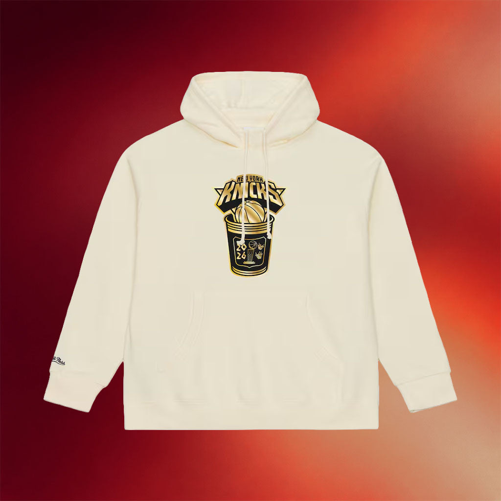 New York Knicks Champions Merch 2026 Knicks 2026 Finals Champions Gold Coffee Cup Hoodie Cream