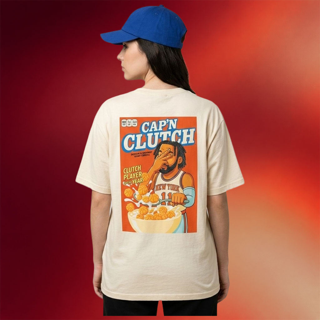 Jalen Brunson Merch 2026 NY Knicks Cap'n Clutch Jalen Brunson Shirt Knicks Champions Merch
