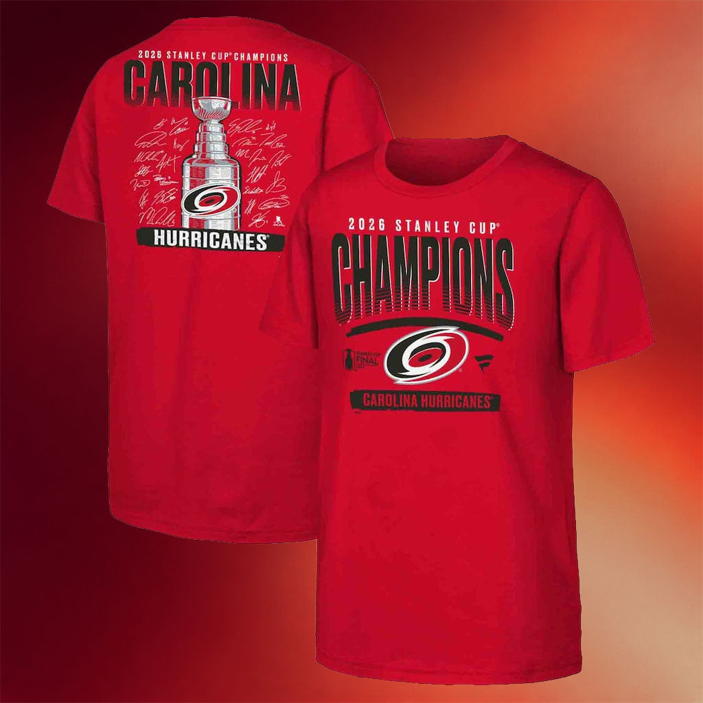 Carolina Hurricanes Champions Merch 2026 Stanley Cup Champions Signature Roster T-Shirt Gifts