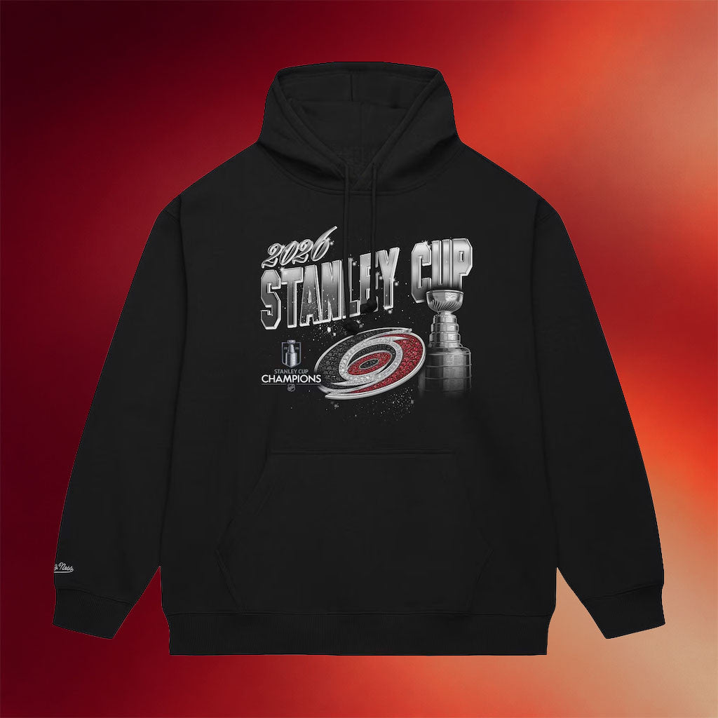 Carolina Hurricanes Champions Merch Hurricanes 2026 Stanley Cup Champions Trophy Hoodie Black