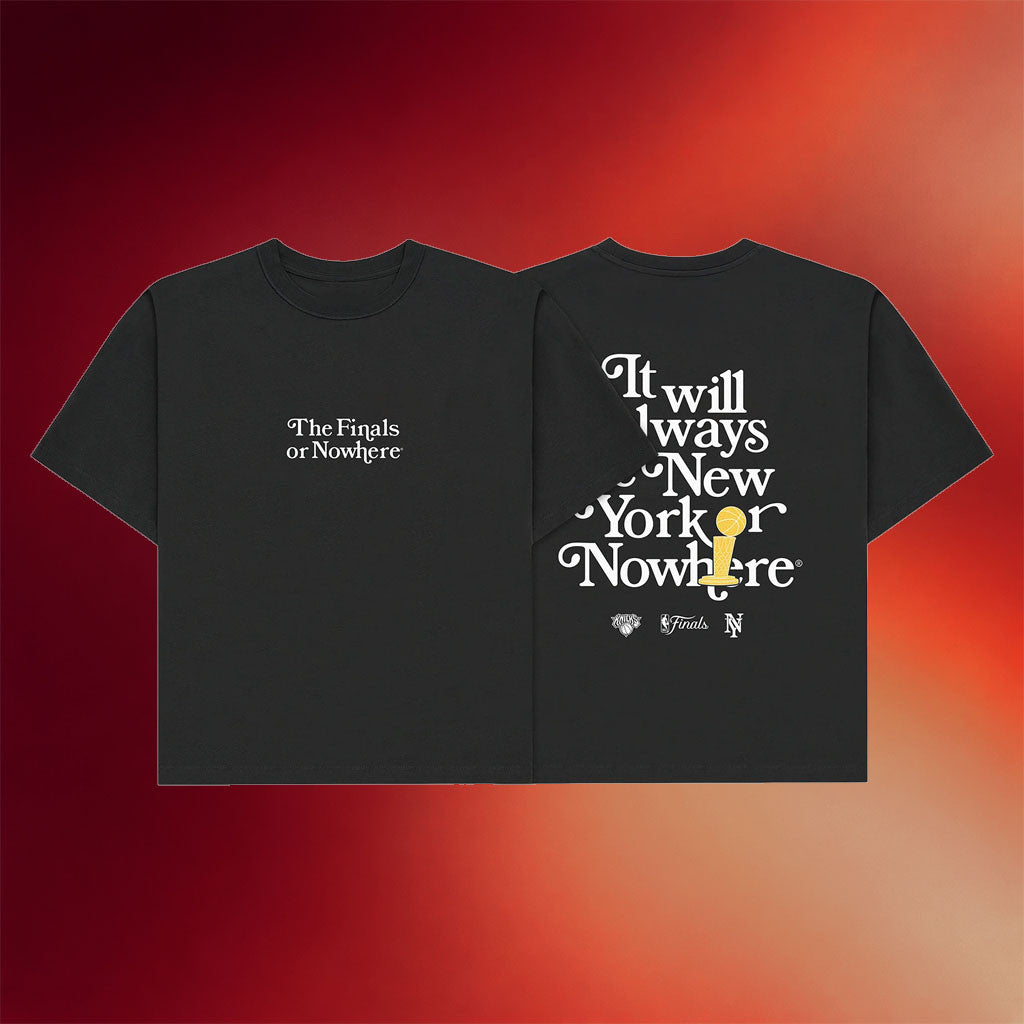 New York Or Nowhere Merch NYON X Knicks 2026 The Finals Or Nowhere T-Shirt Basketball Fan Gifts