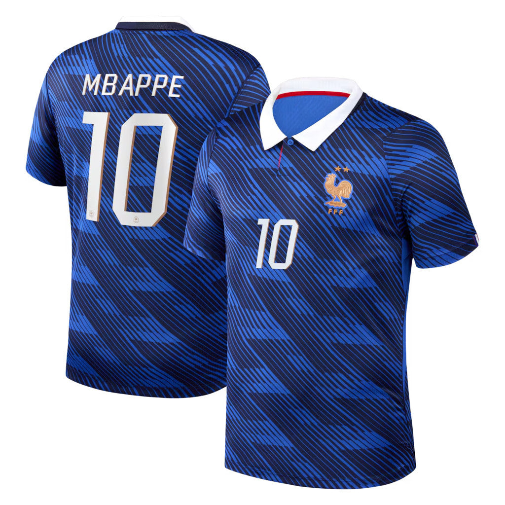 France World Cup Merch 2026 Kylian Mbappe #10 France National Team 2026 Home Stadium Jersey