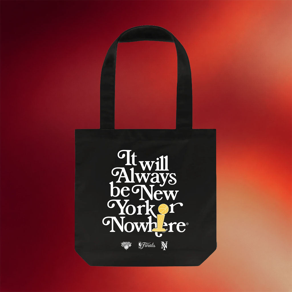 New York Or Nowhere Merch NYON X Knicks 2026 Always Finals Tote Bag Basketball Enthusiast Gifts