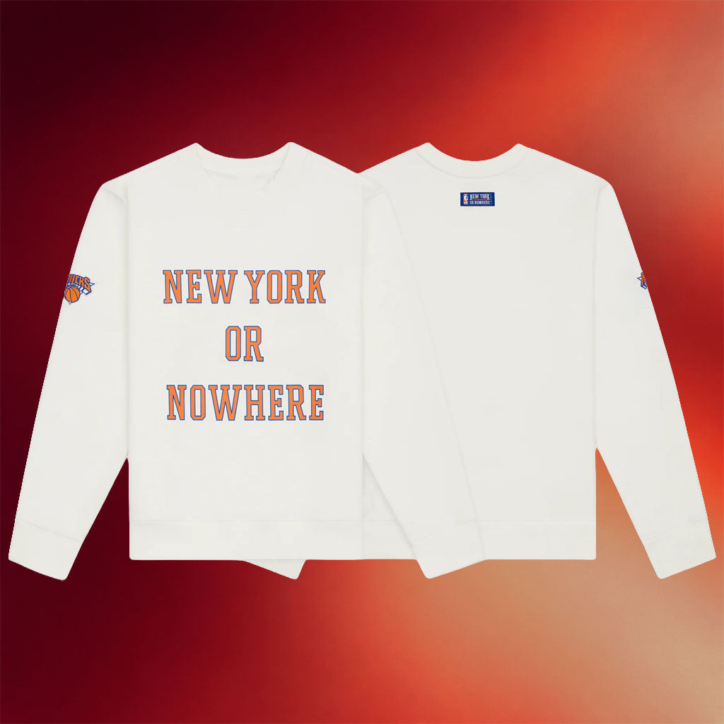 New York Or Nowhere Merch NYON X Knicks Classic Crewneck Sweatshirt 2026 Basketball Fan Gifts