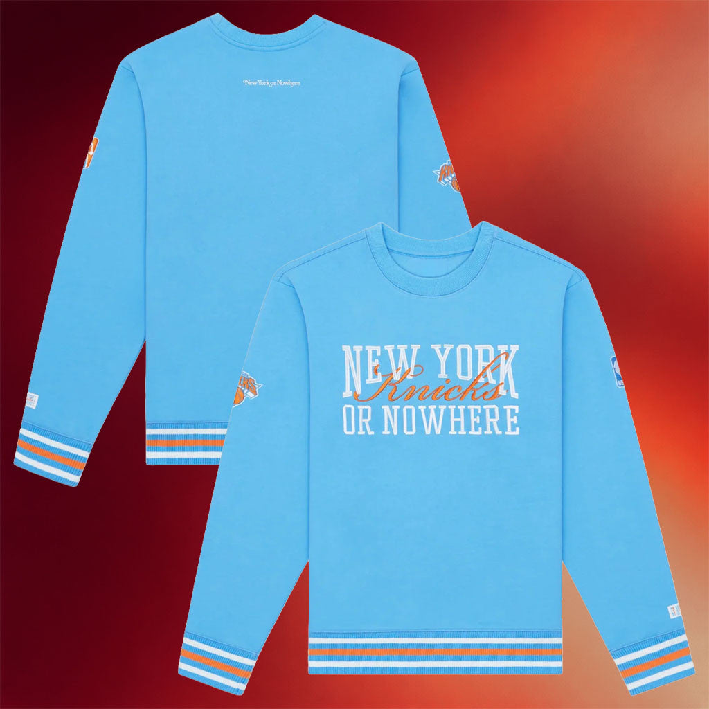New York Or Nowhere Merch NYON X Knicks Crossover Crewneck Sweatshirt 2026 Gift For Fans