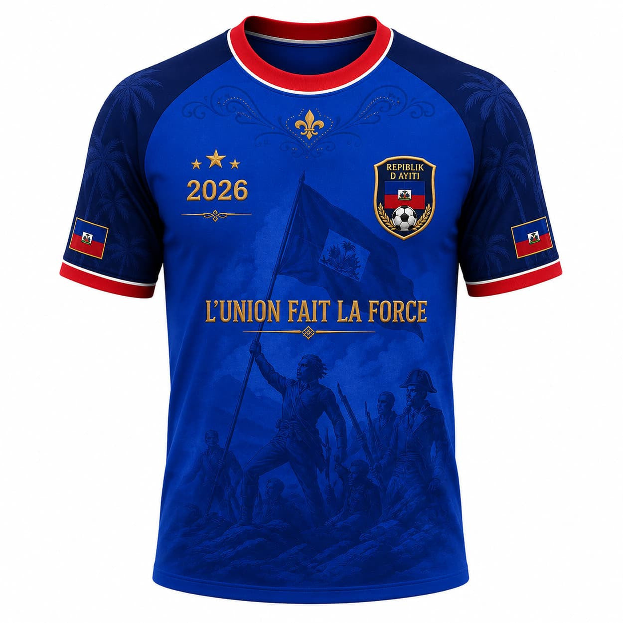 Haiti World Cup 2026 L'Union Fait La Force Jersey Shirt Haitian National Team Merch Fan Gifts