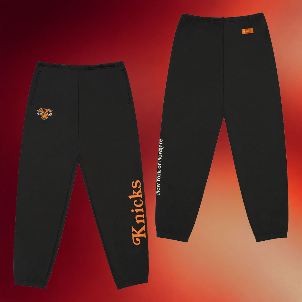 New York Or Nowhere Merch NYON X Knicks Sweatpants 2026 Best Gifts For Basketball Fans