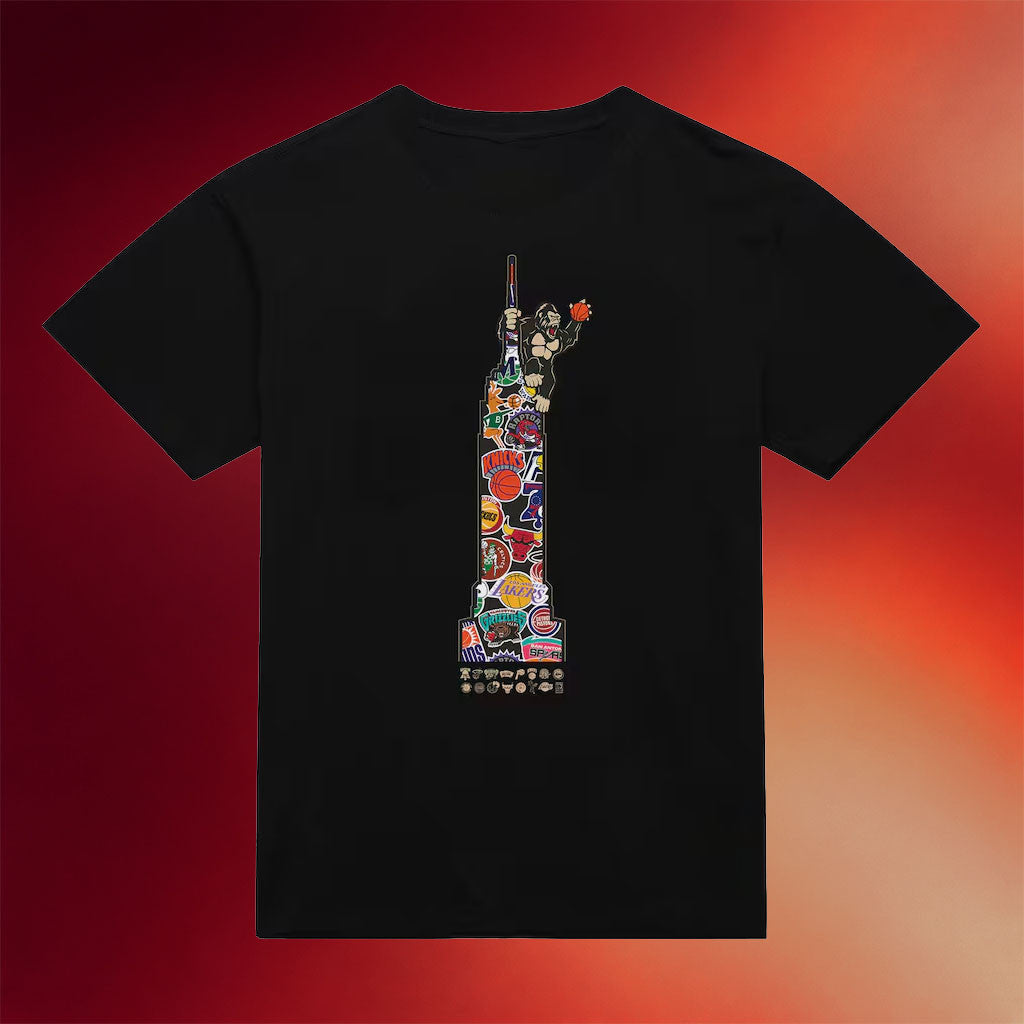 Mitchell And Ness NY Knicks Champions Merch 2026 New York Knicks Black King K T-Shirt Dad Gifts