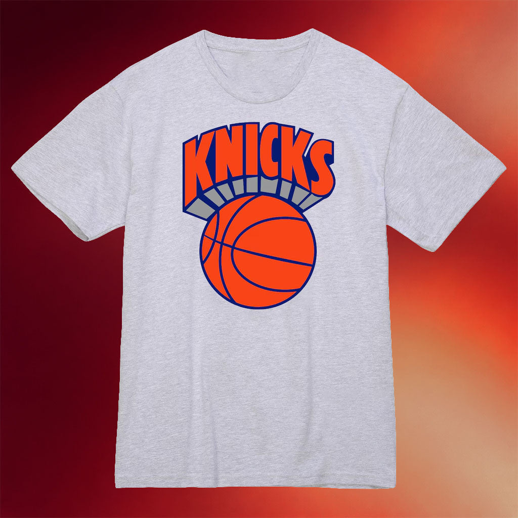 Mitchell And Ness NY Knicks Champions Merch 2026 New York Knicks Classics Basic Logo T-Shirt