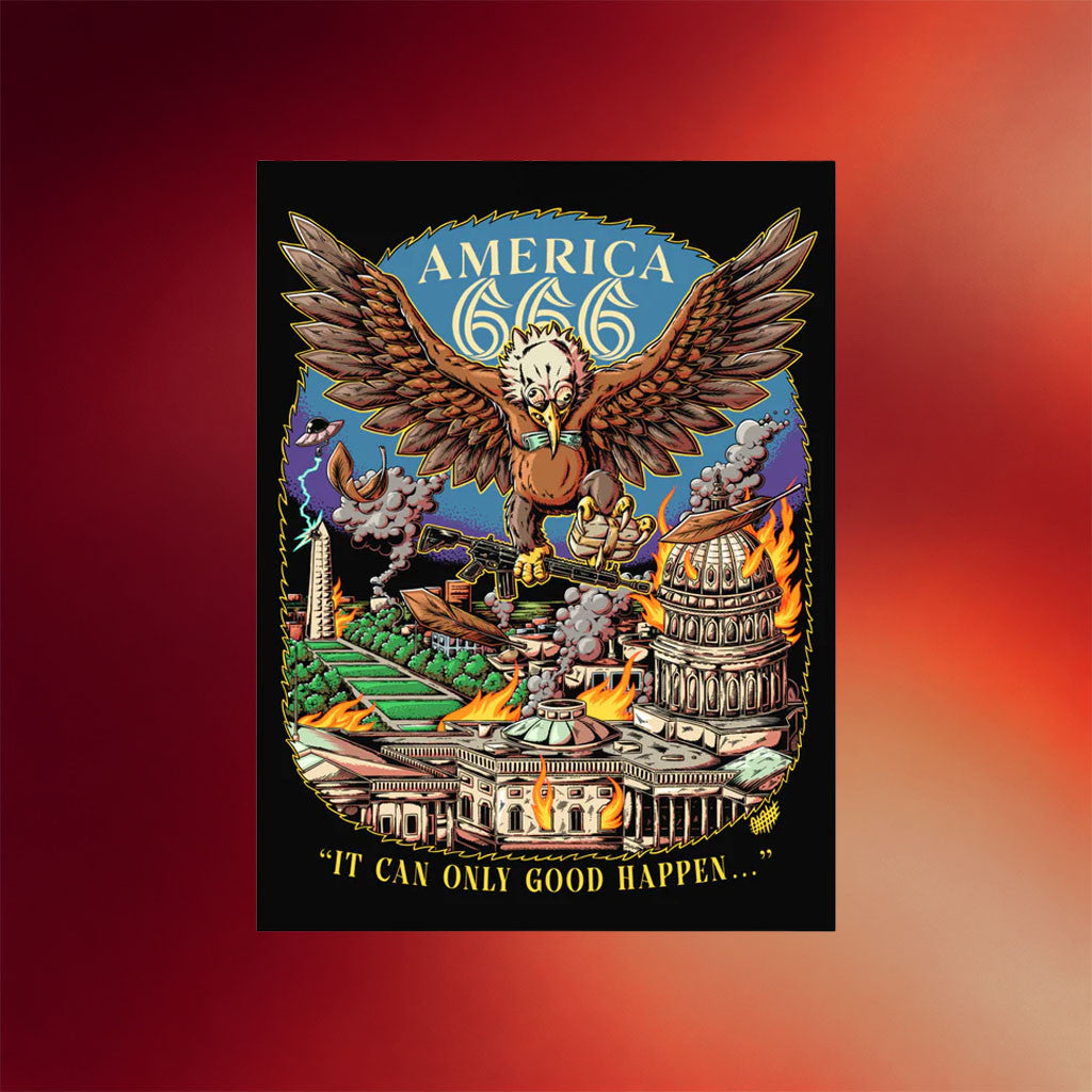 Internet Today Merch 2026 Freedom America 666 Poster Home Decor Cool Gifts For Dad