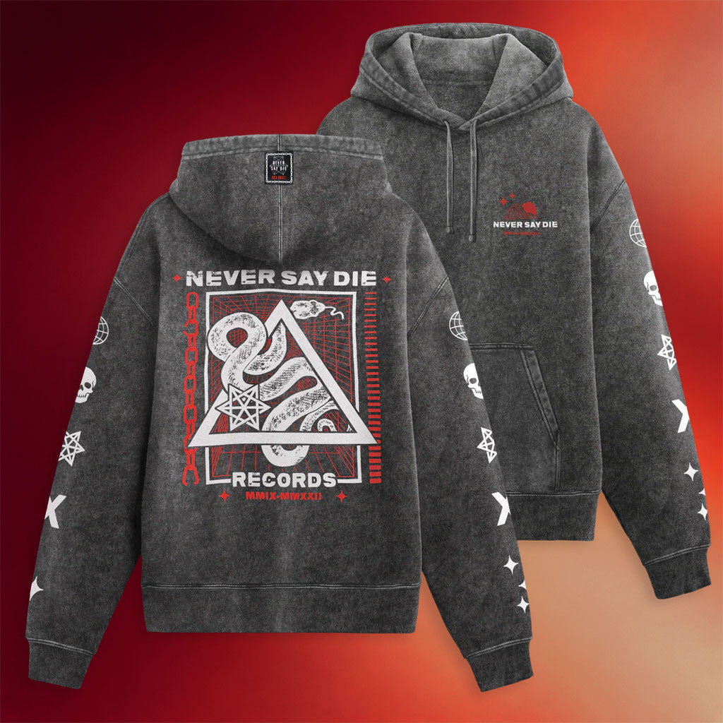 KT8 Merch 2026 NSDR Commemorative Wash Hoodie Never Say Die Records Merch Fan Gifts