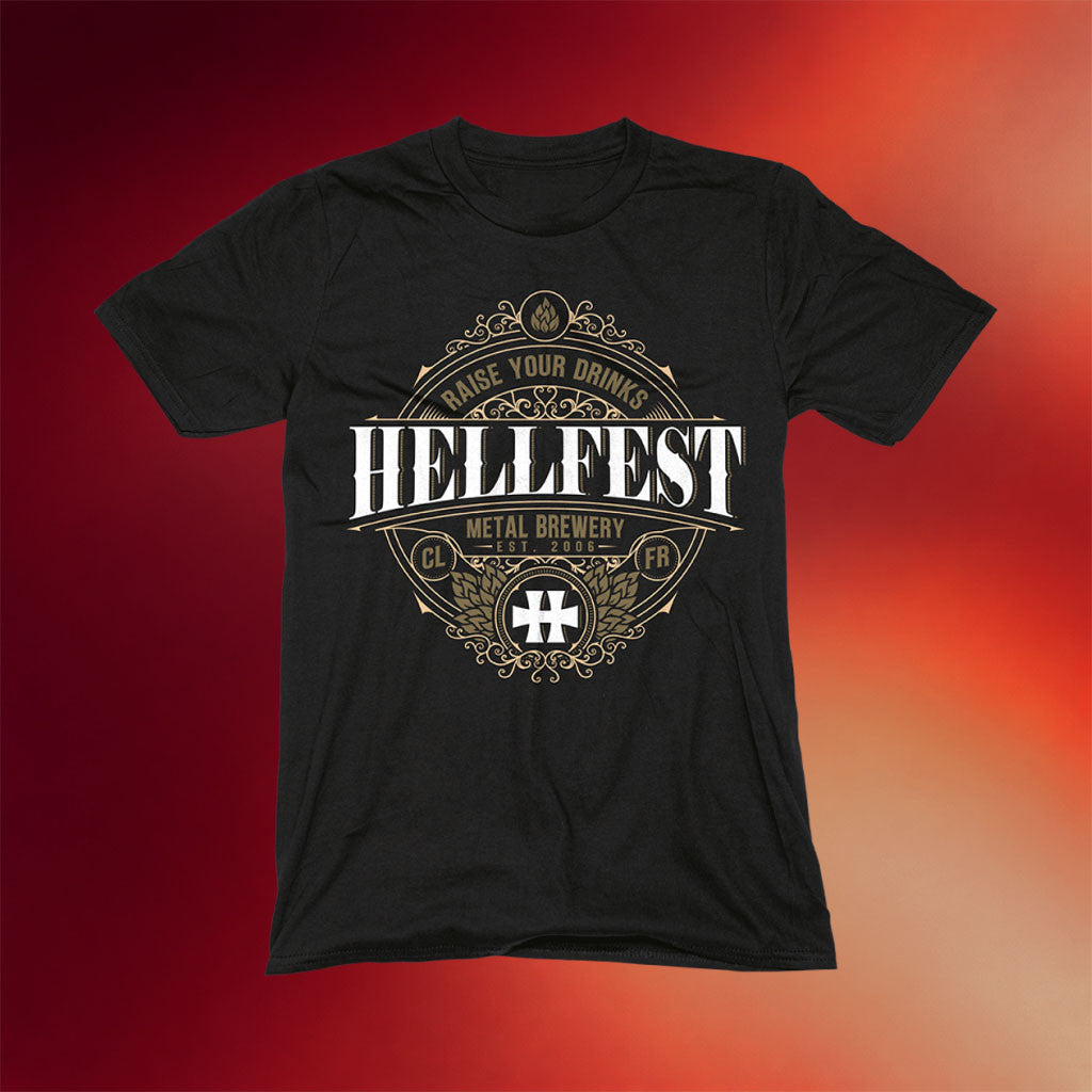 Hellfest Merch 2026 Brewery T-Shirt Raise Your Drinks Hellfest Shirt Useful Gifts For Dad