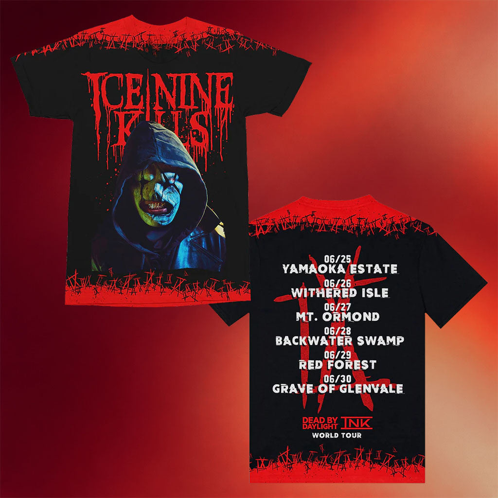 Ice Nine Kills Merch 2026 Dead By Daylight Tour T-Shirt Ice Nine Kills World Tour Merch