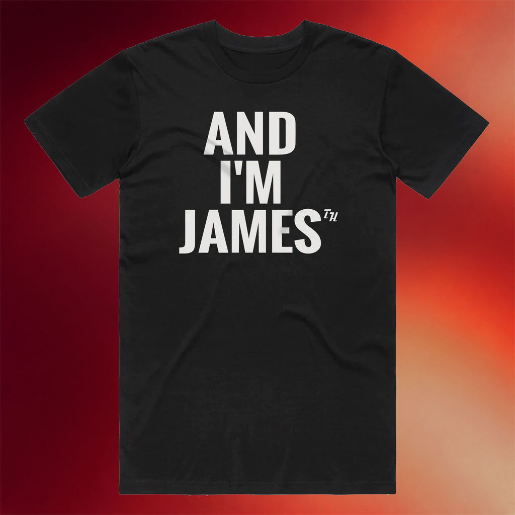 KT8 Merch 2026 Throttle House And I'm James Black T-Shirt Throttle House Merch Gift For Him