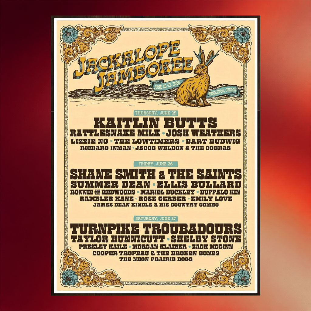 Turnpike Troubadours Merch 2026 Turnpike Troubadours Kaitlin Butts Jackalope Jamboree Poster