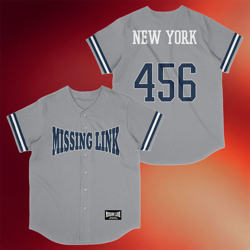 Goldset Merch 2026 Missing Link Baseball Jersey New York 456 Clothing Gifts For Father's Day