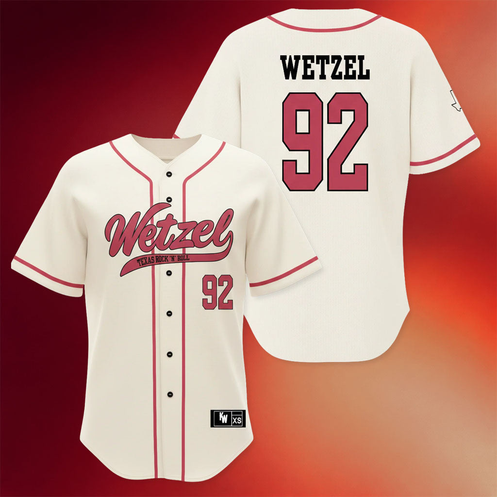 Koe Wetzel Merch 2026 Wetzel 92 Texas Rock N Roll Jersey Presents For Music Lovers