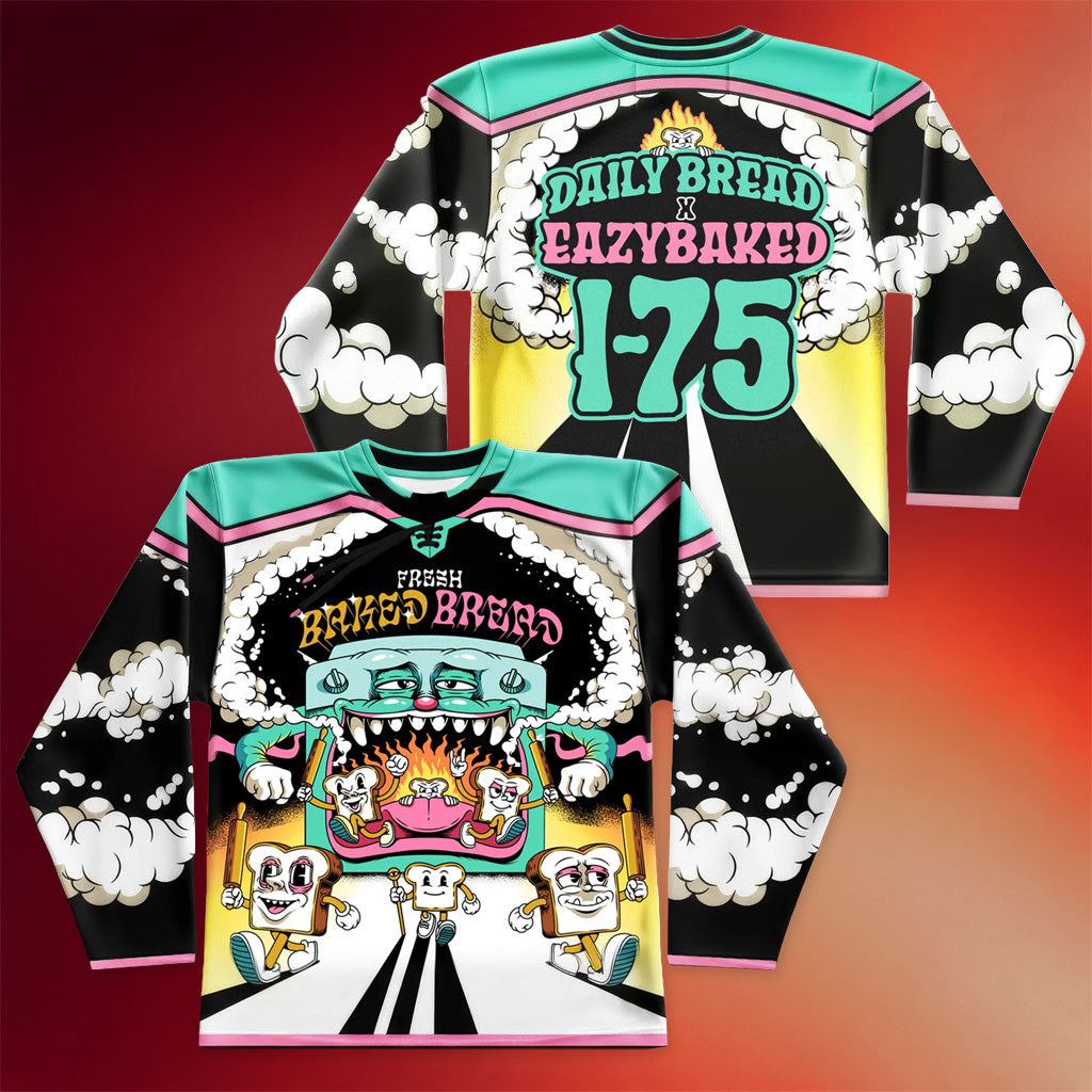 Daily Bread Merch Fresh Baked Bread Hockey Jersey Daily Bread x EAZYBAKED Jersey Friends Gifts