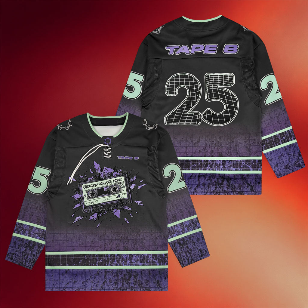 Tape B Merch Exploded Hockey Jersey 25 Tape B Jersey Gift Ideas For DJ Fans