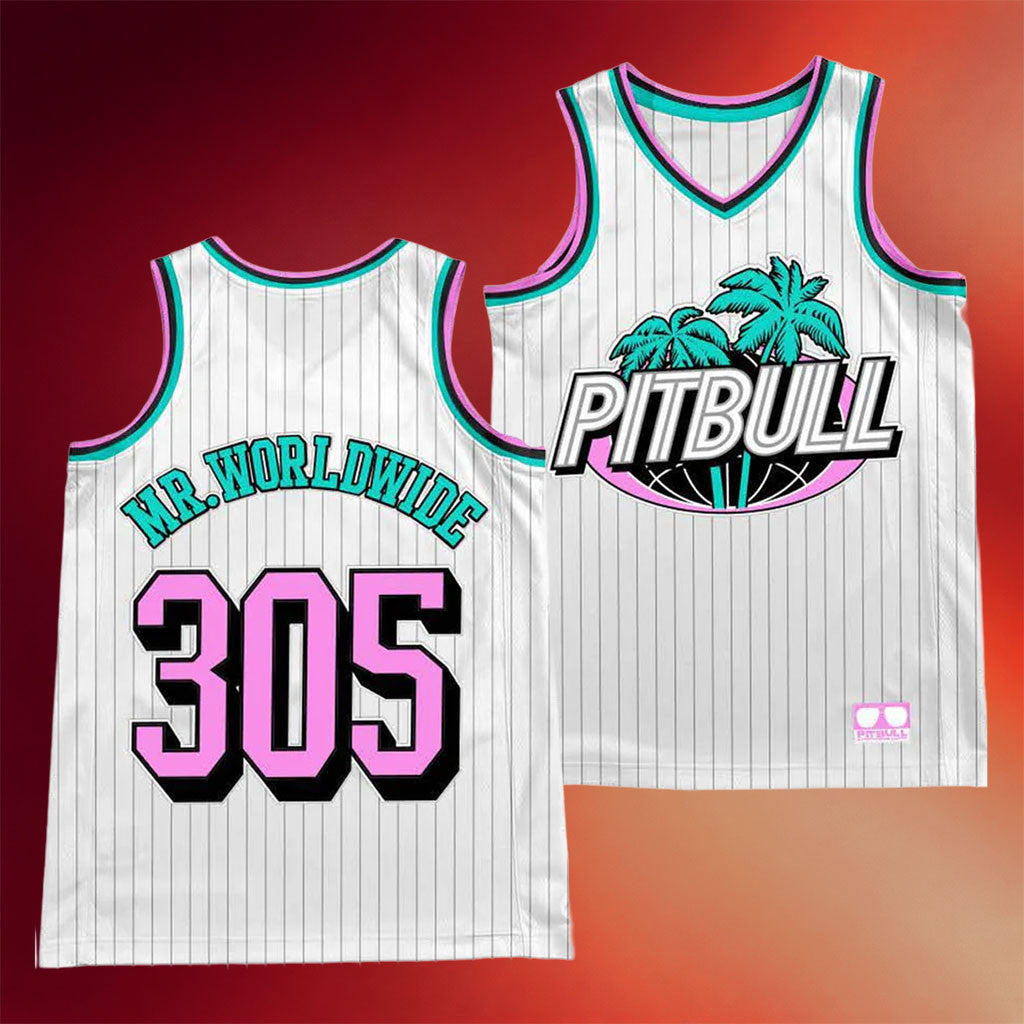 Pitbull Merch 2026 Mr Worldwide 305 Jersey Pitbull Tour Merch Gifts For Music Lovers
