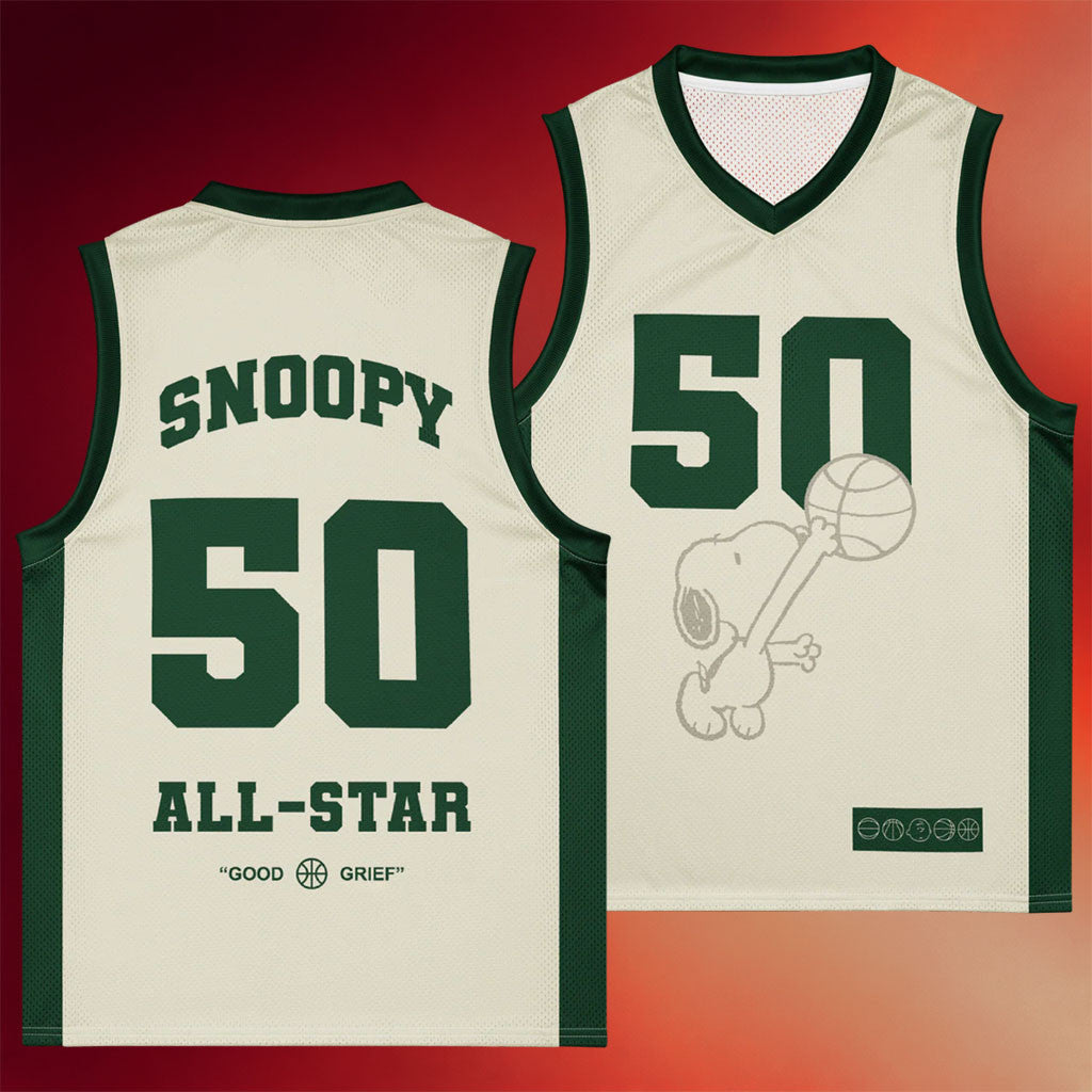 Peanuts Snoopy Merch 2026 All-Star Snoopy #50 Basketball Jersey Perfect Father's Day Gifts