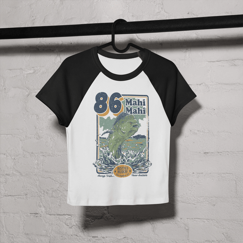 Bistro Huddy Merch 86 Mahi Mahi Baby Tee 2026 Bistro Huddy Shirts Gifts For Her