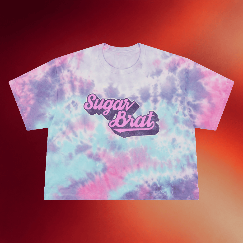 BeardPrincess Merch 2026 Sugar Brat Tie Dye Cropped Shirt Gifts For Sisters