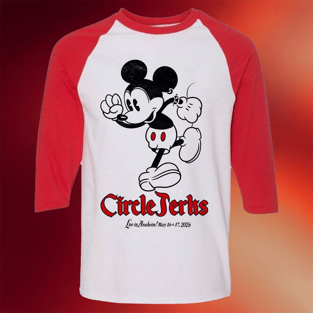 Circle Jerks Band Merch 2026 Circle Jerks Live In Anaheim Raglan Shirt Gift For Music Lovers