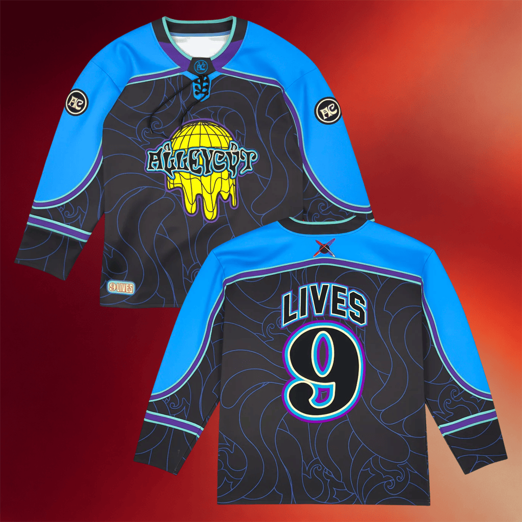 Alleycvt Merch 2026 9 Lives Hockey Jersey Alleycvt Shirt Birthday Gift For Brother