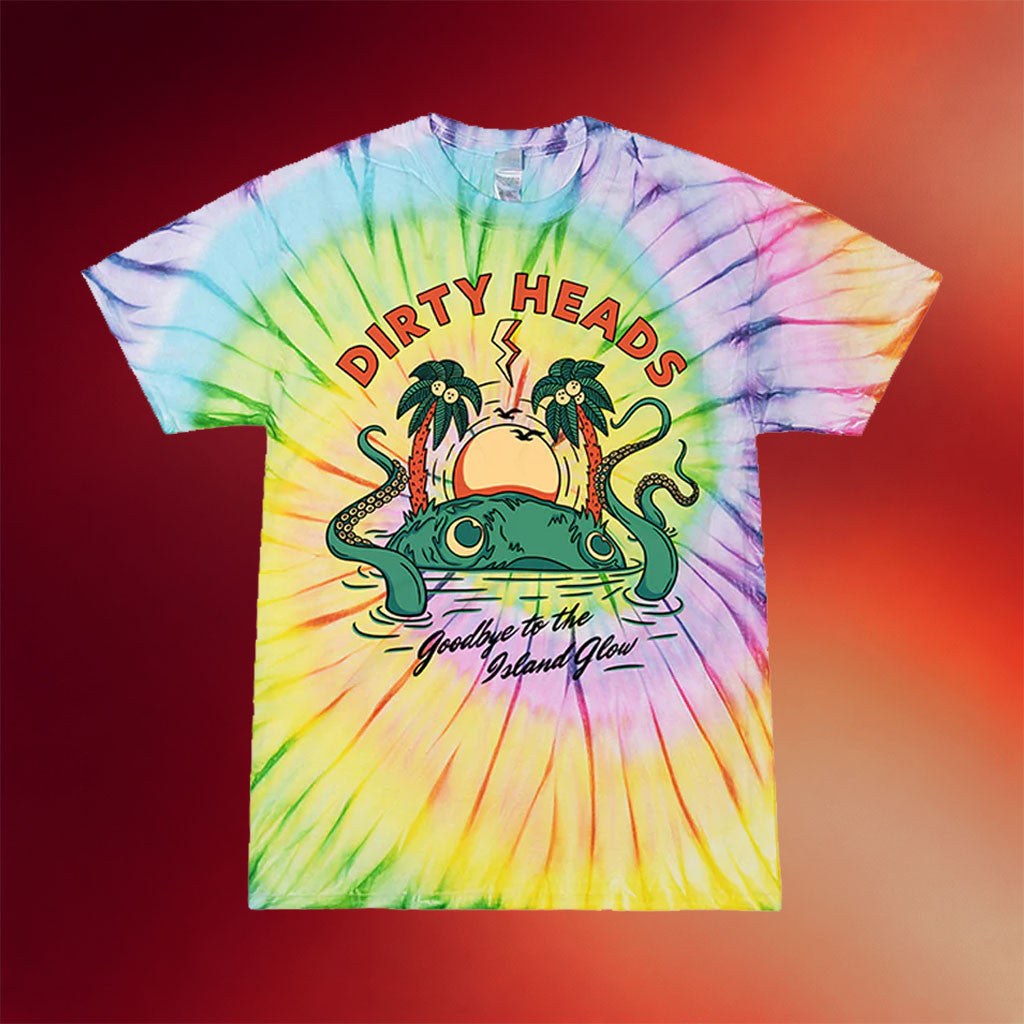 Dirty Heads Merch 2026 Island Glow Tie Dye T-Shirt Music Gift Ideas For Guys