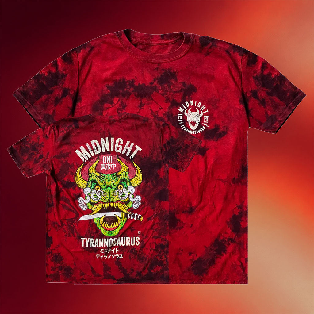 KT8 Merch 2026 Midnight Tyrannosaurus Onisaurus Tie Dye T-Shirt Midnight T Merch Fan Gifts